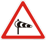 Warning for strong crosswinds.