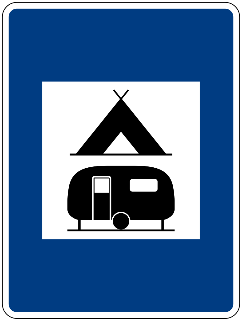 Área de camping y caravanas.