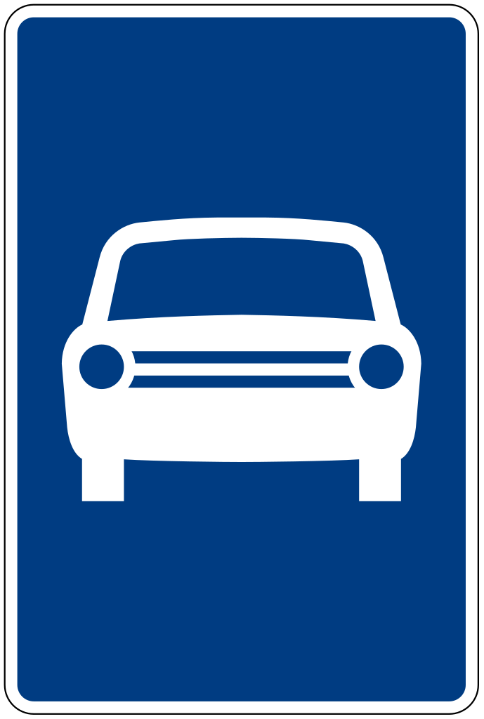 Inicio de autovía.