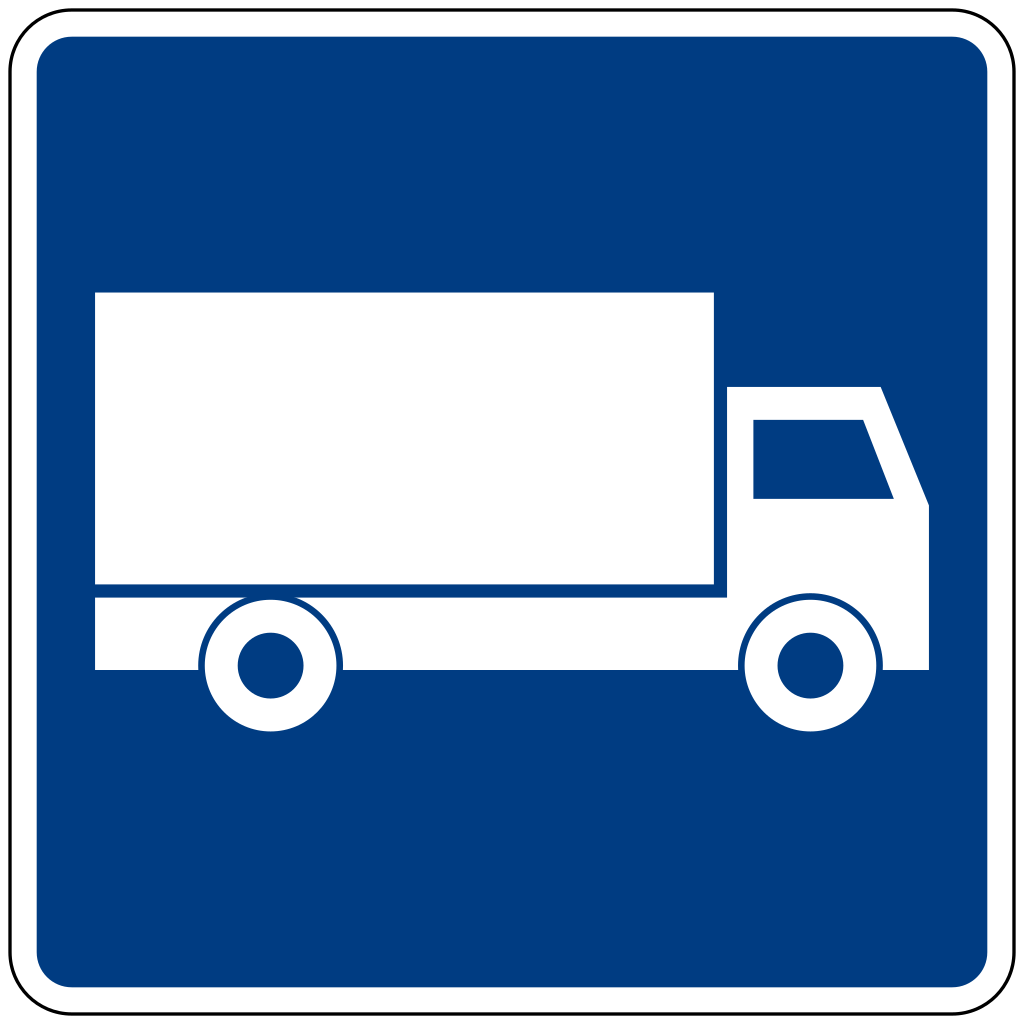 Carril para camiones.