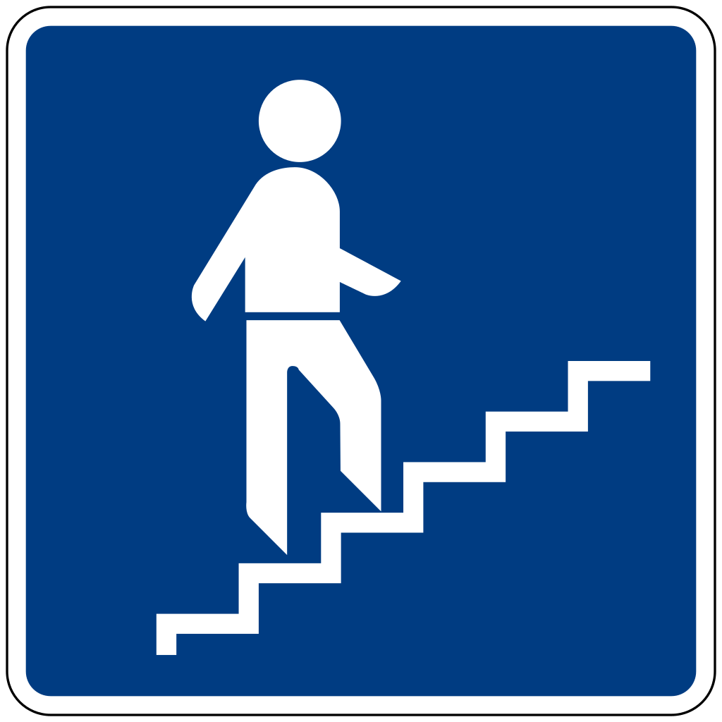 Paso elevado para peatones.