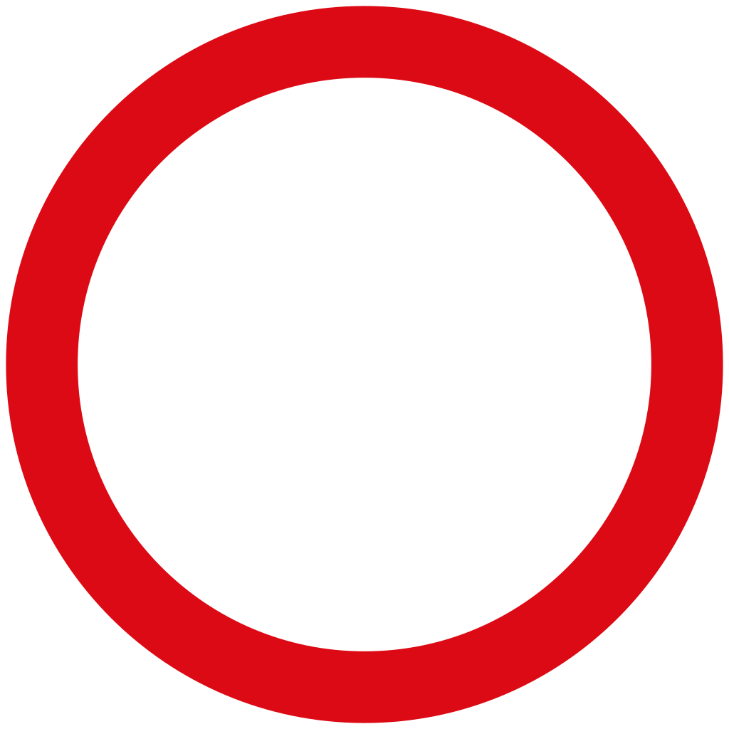 Acceso prohibido en ambos sentidos.