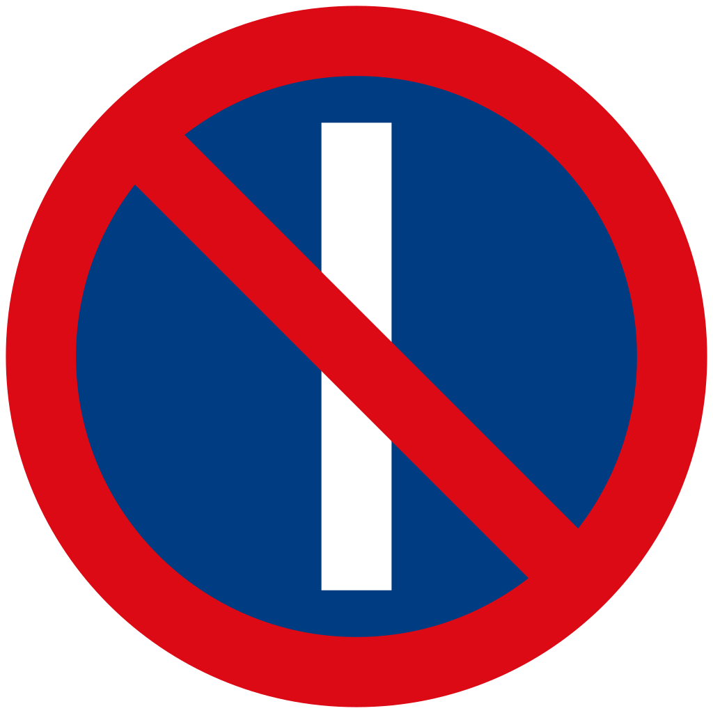 Estacionamiento prohibido en días impares.