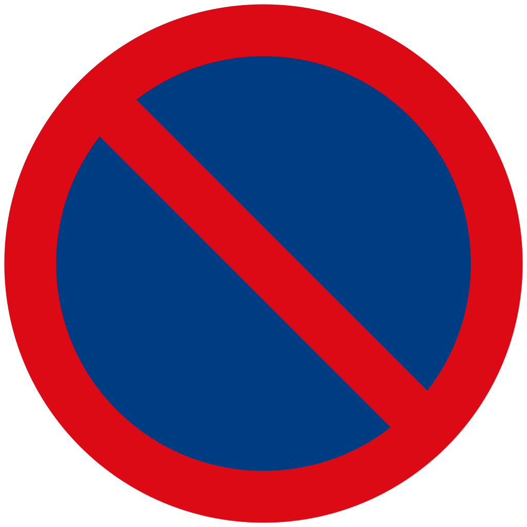 Estacionamiento prohibido.