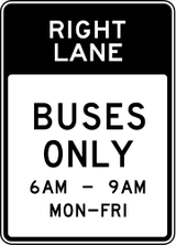 Lane for buses.