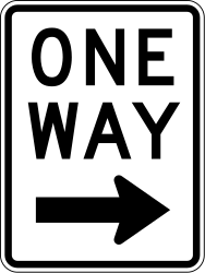 Tek yönlü yol.