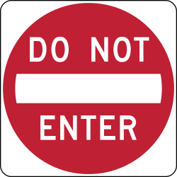 No entry.