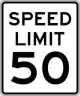 Start of a speed limit.