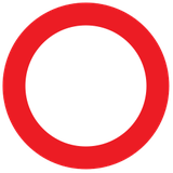 Acceso prohibido en ambos sentidos.
