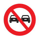 Adelantamiento prohibido.