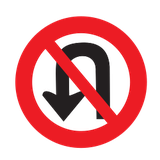 Cambio de sentido prohibido.