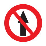 Prohibido seguir de frente.