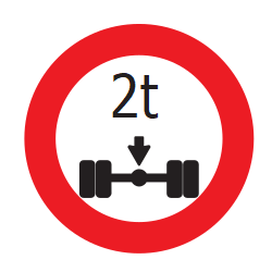 Vehículos que superan la carga por eje prohibidos.