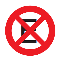 Prohibido parar y estacionar.