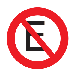 Estacionamiento prohibido.