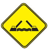 Advertencia de puente móvil.