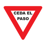 Ceda el paso.
