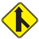 Incorporación de tráfico por la derecha.
