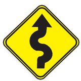 Advertencia de curvas.