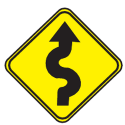 Advertencia de curvas.