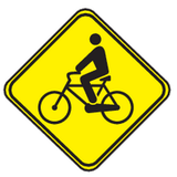 Advertencia de ciclistas.