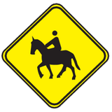 Advertencia de jinetes.