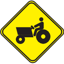 Advertencia de tractores.