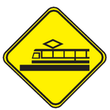 Advertencia de tranvías.