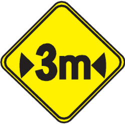 Advertencia de restricción de anchura.