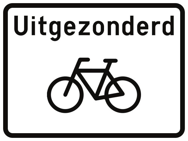 Radfahrer zugelassen.