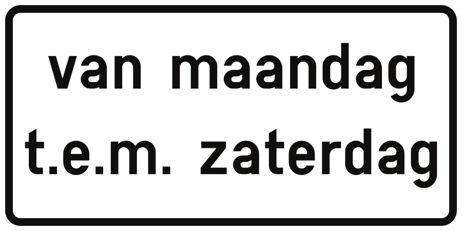 An den angegebenen Tagen.