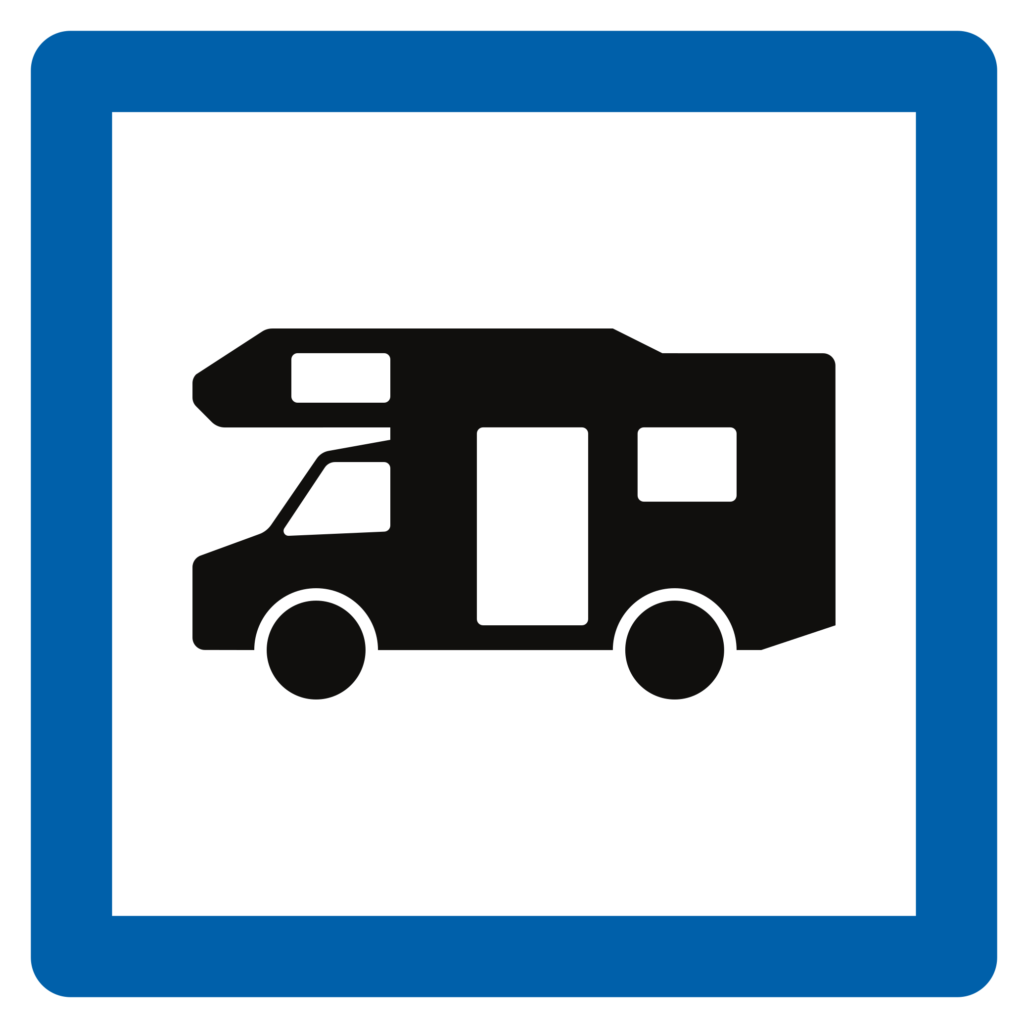 Wohnmobilstellplatz.