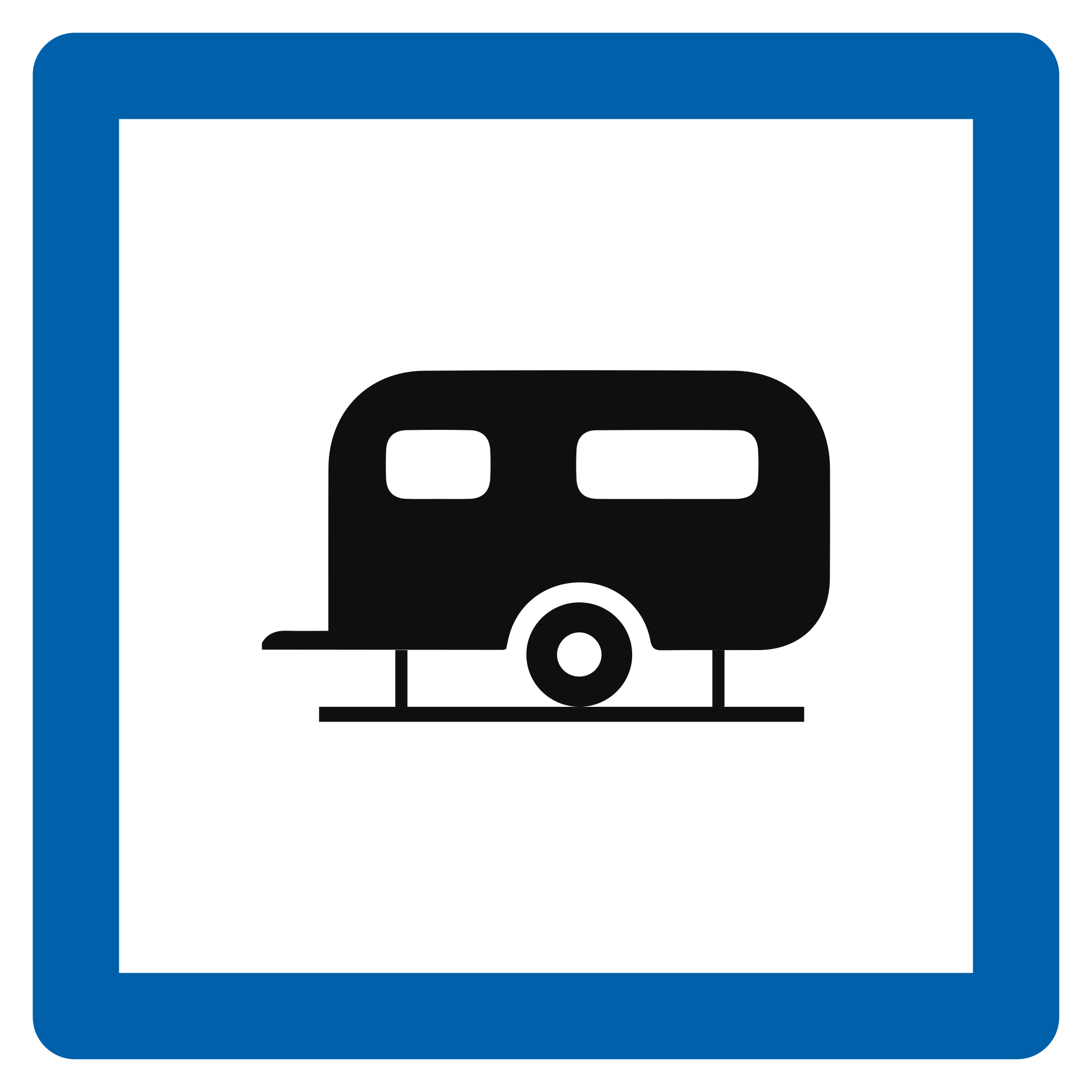 Wohnwagenstellplatz.