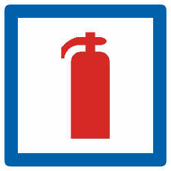Feuerlöscher.