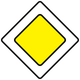 Öncelikli yol başlangıcı.