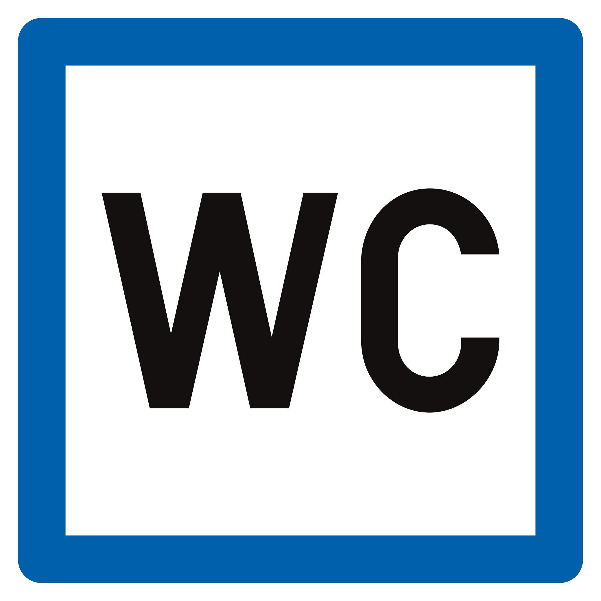 Öffentliche Toilette.