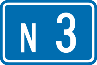 Nummer einer gewöhnlichen Straße.