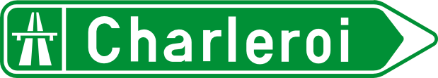 Richtung zur Autobahn.