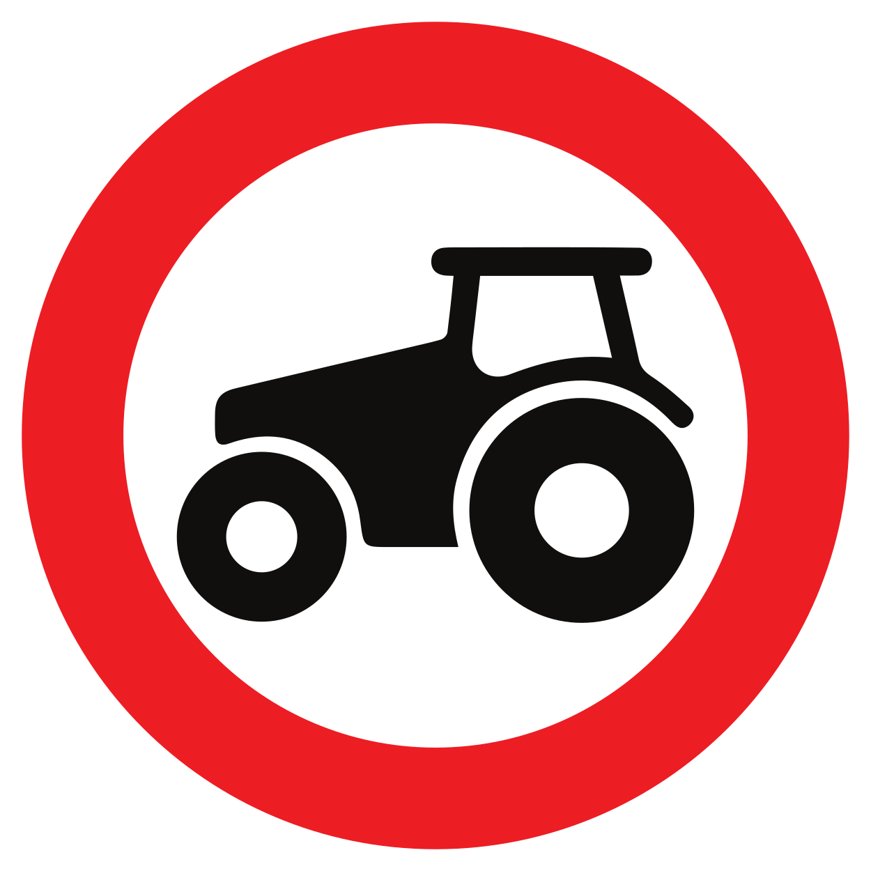 Tratores proibidos.