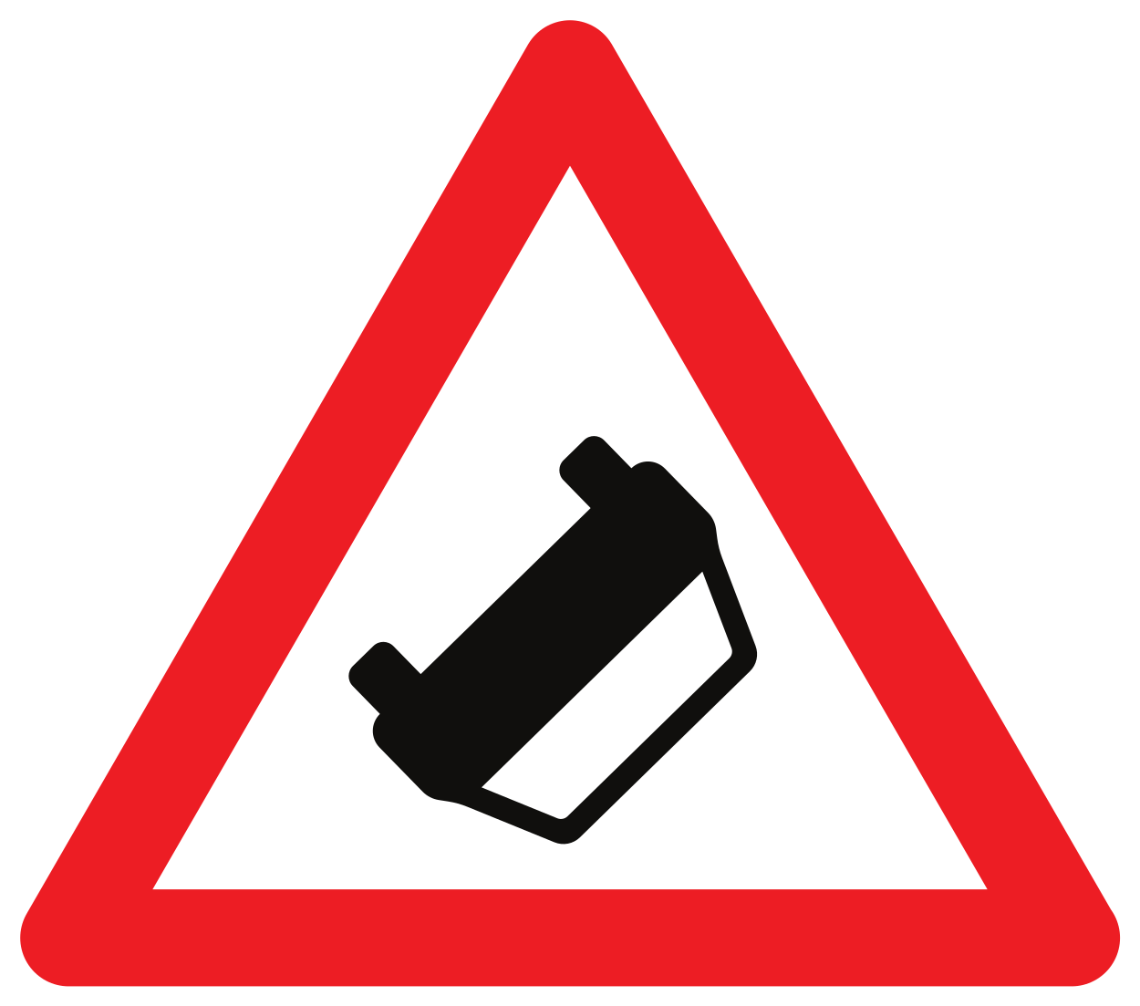 Kaza uyarısı.