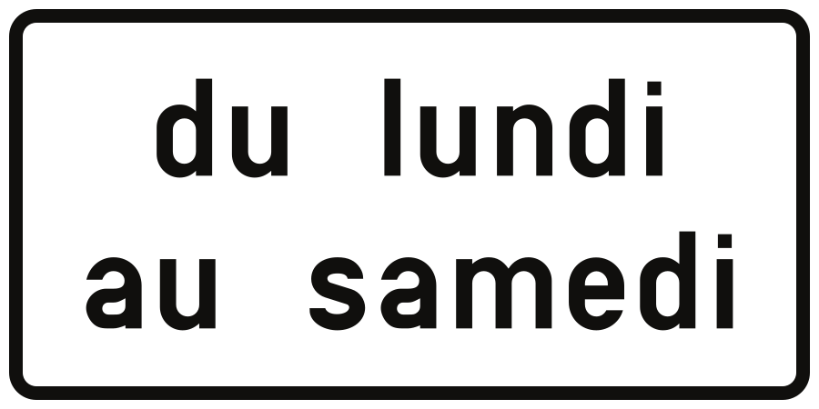 An den angegebenen Tagen.