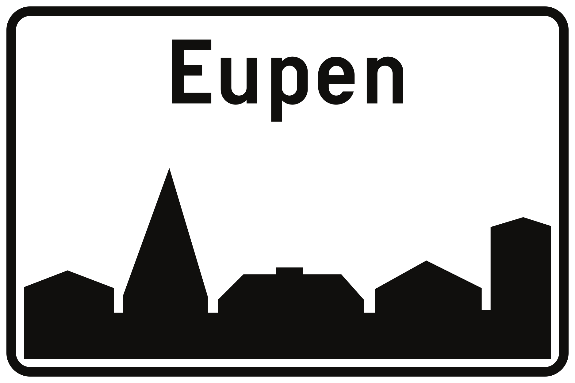 Begin van de bebouwde kom.