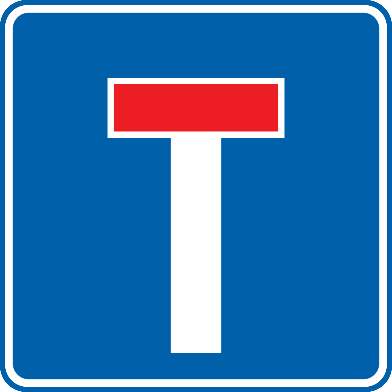 Doodlopende weg.