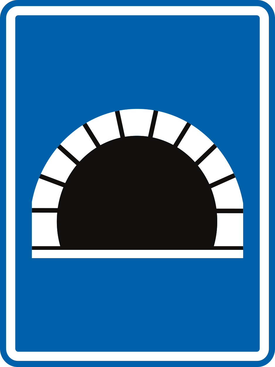Begin van een tunnel.