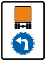Ruta obligatoria para mercancías peligrosas.