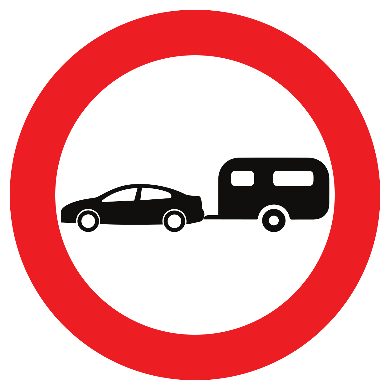 Caravans verboden.