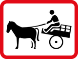 Für Pferdefuhrwerke.