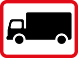 Für Lastwagen.