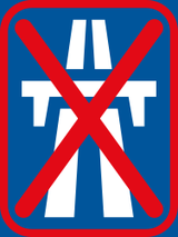 Ende der Autobahn.