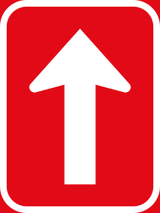 Einbahnstraße.